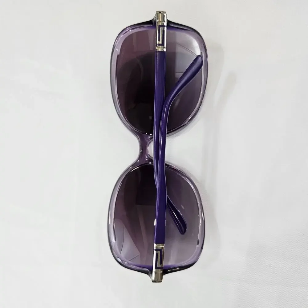 Versace VE4174 Purple Shield Sunglasses Oversized Italy Y2K